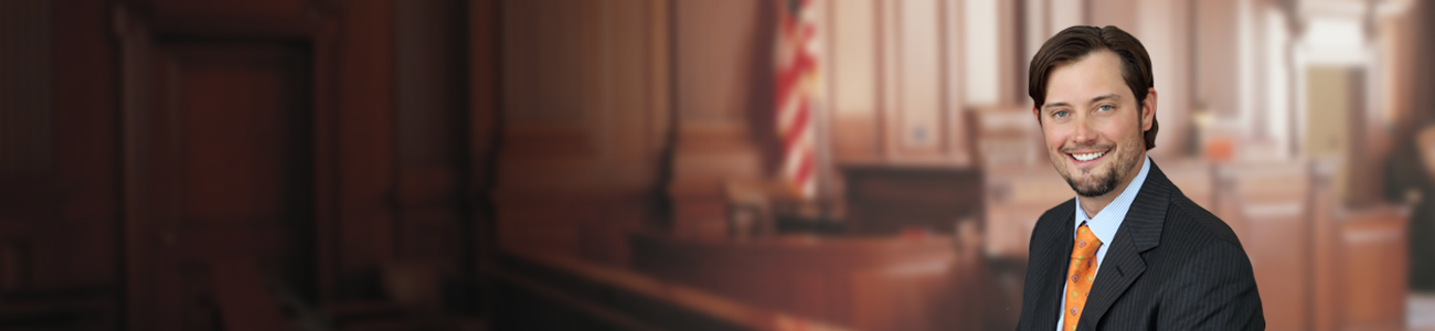 Attorney Troy P. Burleson With the Courtroom as Background